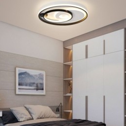 Overlapping Round Flush Mount Ceiling Light Modern Acrylic Light