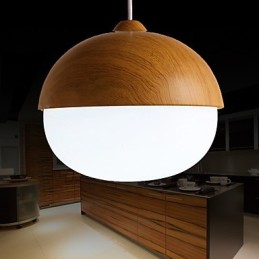 Chandelier Mini Style Modern Contemporary Wood Bamboo