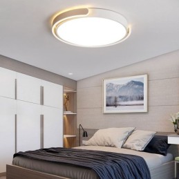 Round Acrylic Flush Mount Ceiling Light Fixture