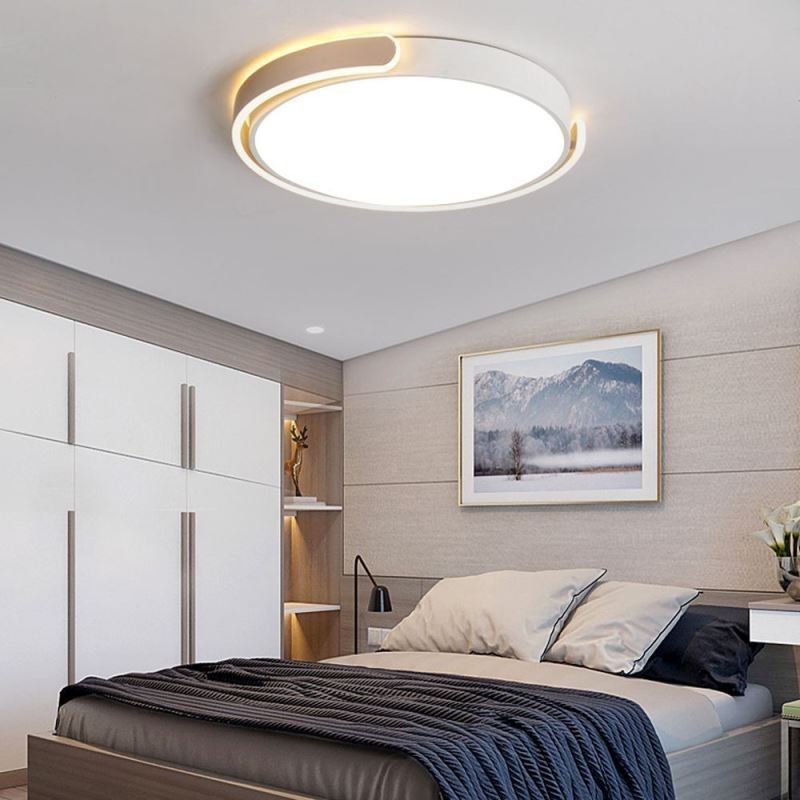 Round Acrylic Flush Mount Ceiling Light Fixture