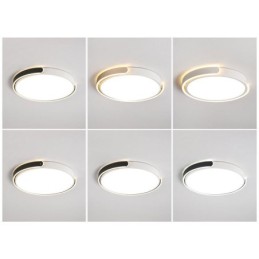 Round Acrylic Flush Mount Ceiling Light Fixture