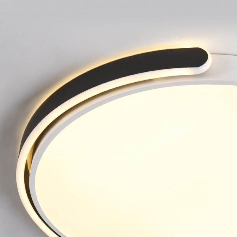 Round Acrylic Flush Mount Ceiling Light Fixture