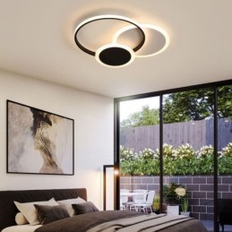 Round Flush Mount Light Fixture Modern Acrylic Ceiling Light