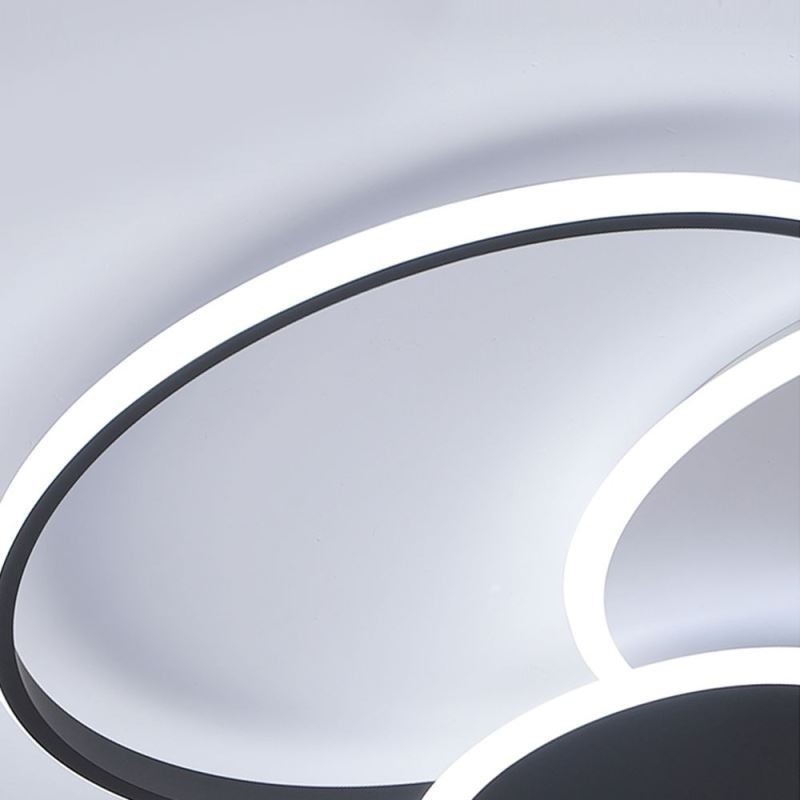 Round Flush Mount Light Fixture Modern Acrylic Ceiling Light