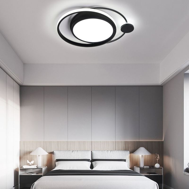 Contemporary Circular Flush Mount Ceiling Light