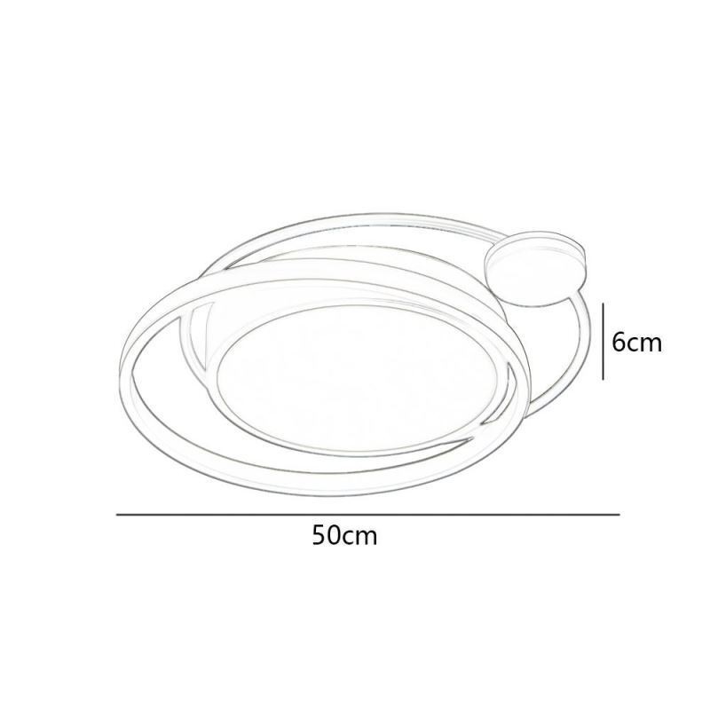 Contemporary Circular Flush Mount Ceiling Light