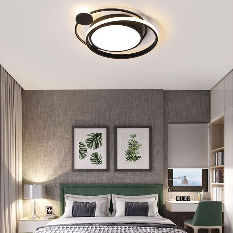 Contemporary Circular Flush Mount Ceiling Light