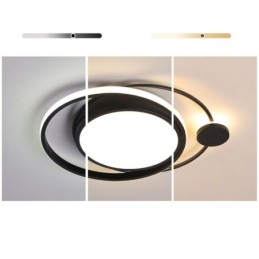 Contemporary Circular Flush Mount Ceiling Light