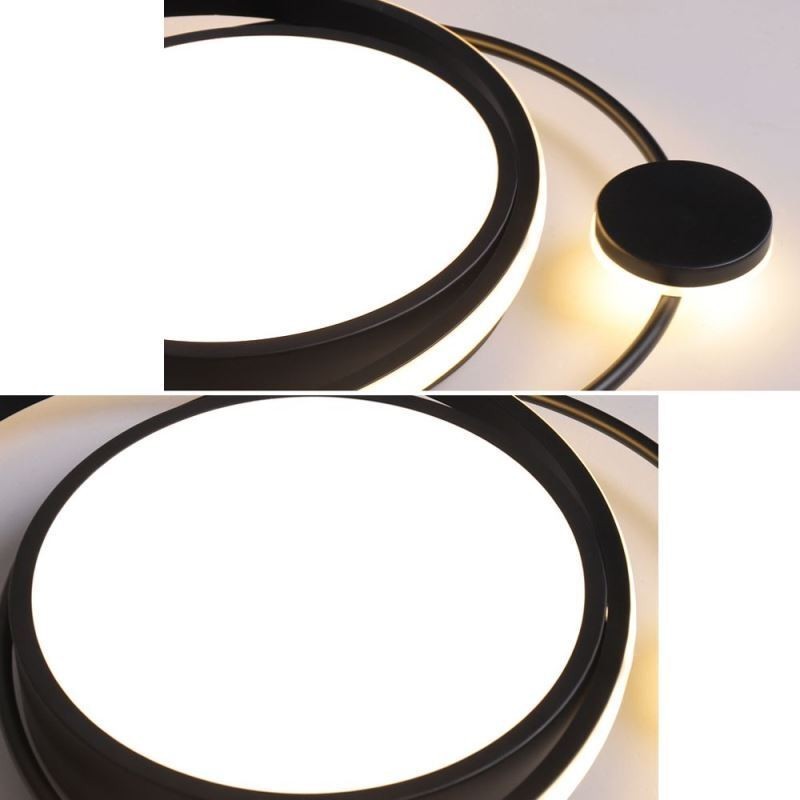 Contemporary Circular Flush Mount Ceiling Light