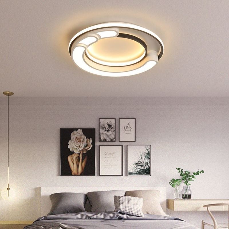 Circular Flush Mount Light Fixture Acrylic Ceiling Light