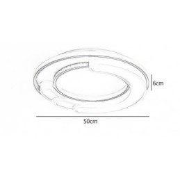 Circular Flush Mount Light Fixture Acrylic Ceiling Light