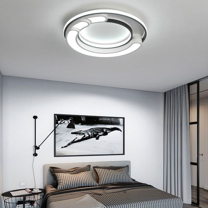 Circular Flush Mount Light Fixture Acrylic Ceiling Light