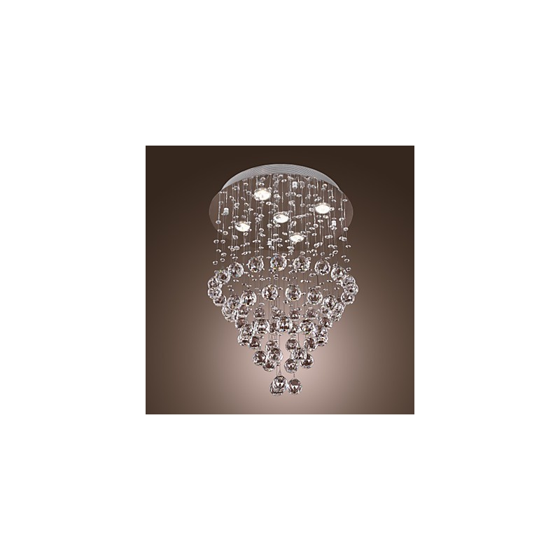Crystal Chandelier with 5 lightsoque Design (K9 Crystal)