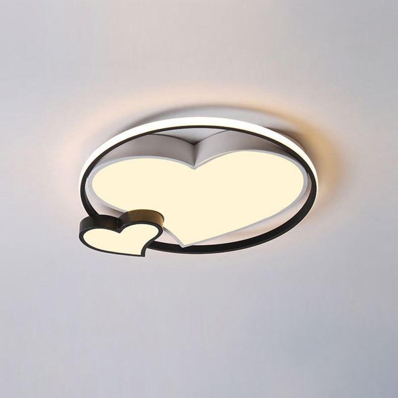 Double Hearts Flush Mount Ceiling Lamp Decorative Lighting