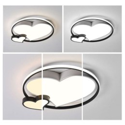 Double Hearts Flush Mount Ceiling Lamp Decorative Lighting