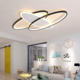 Modern Acrylic Flush Mount Oval Ceiling Light