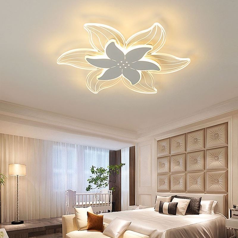 Elegant Flower Flush Mount Ceiling Light Unique Decorative Lighting