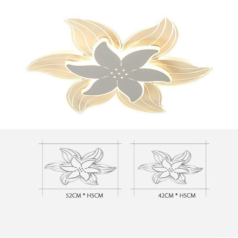 Elegant Flower Flush Mount Ceiling Light Unique Decorative Lighting