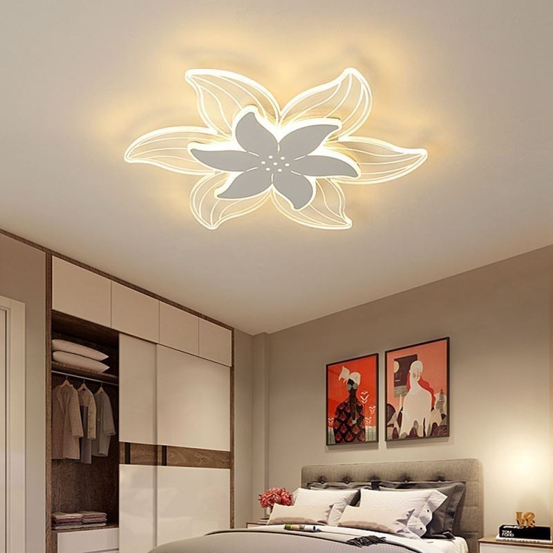 Elegant Flower Flush Mount Ceiling Light Unique Decorative Lighting