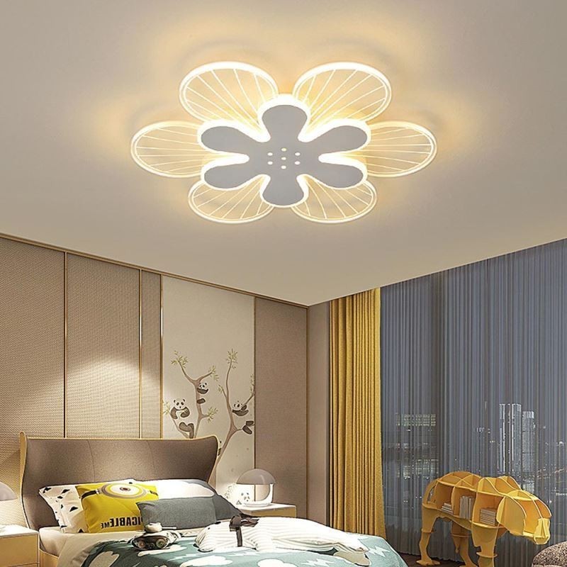 Modern Flush Mount Pretty Flower Decorative Ceiling Light