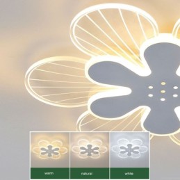 Modern Flush Mount Pretty Flower Decorative Ceiling Light