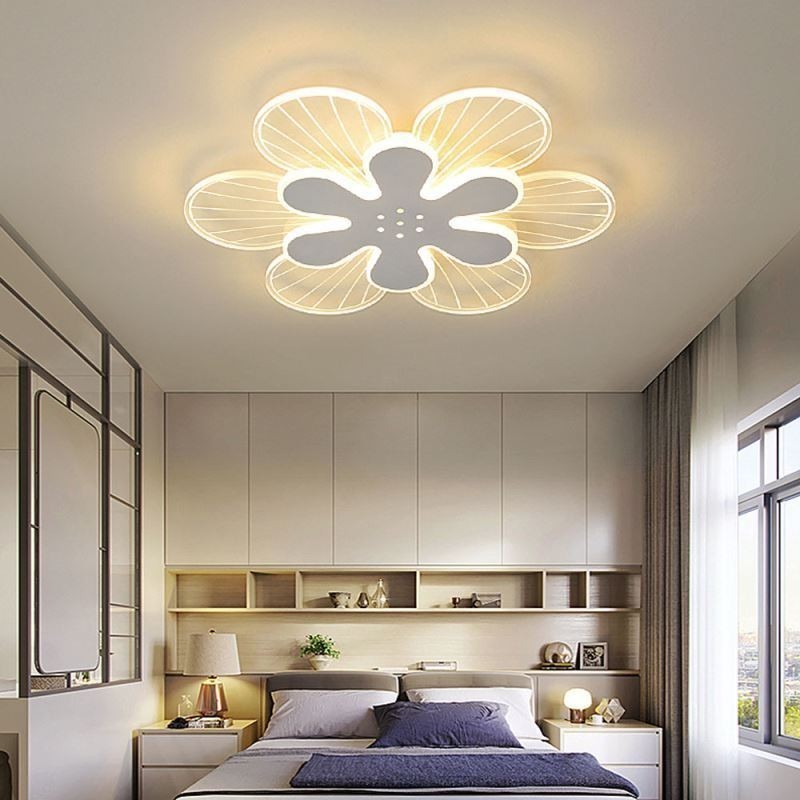 Modern Flush Mount Pretty Flower Decorative Ceiling Light