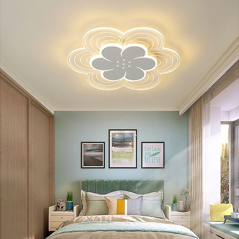 Gorgeous Petal Flush Mount Ceiling Light Minimalist Acrylic Light