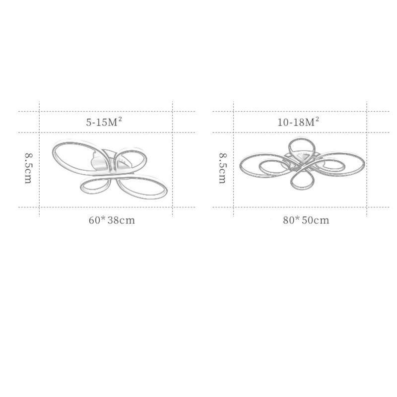 Modern Flush Mount Ceiling Light Flower Design Decorative Lighting