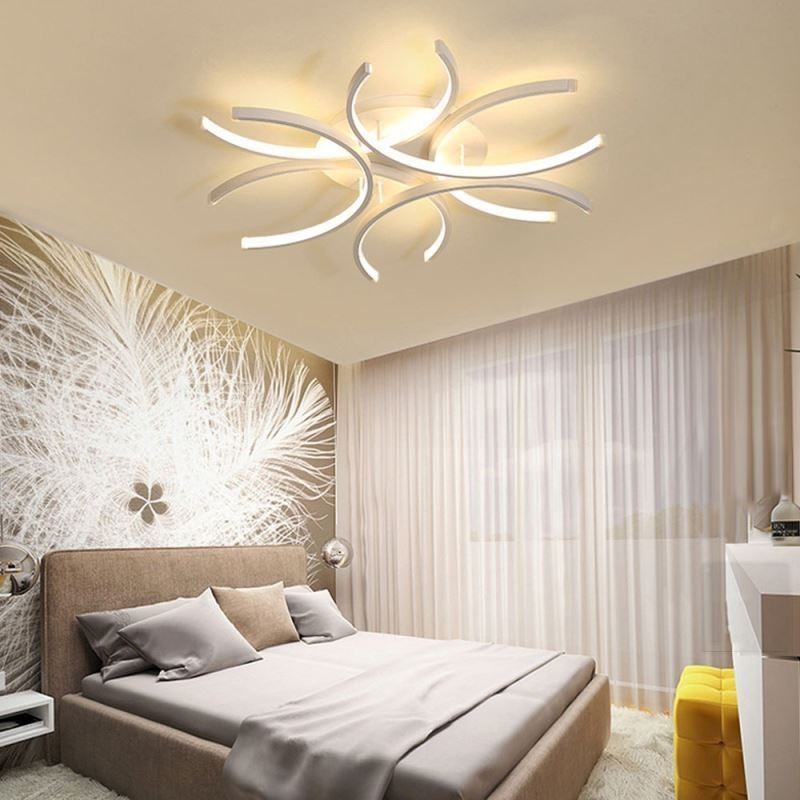 Modern Flush Mount Ceiling Light Silica Gel Decoration Light