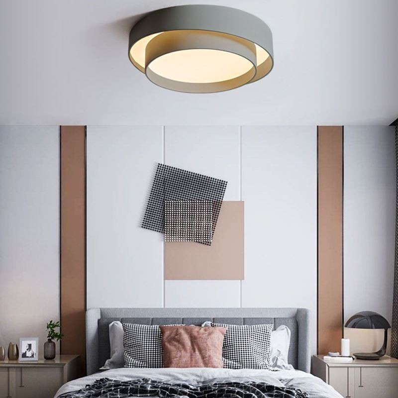 Contemporary Flush Mount Circular Ceiling Light