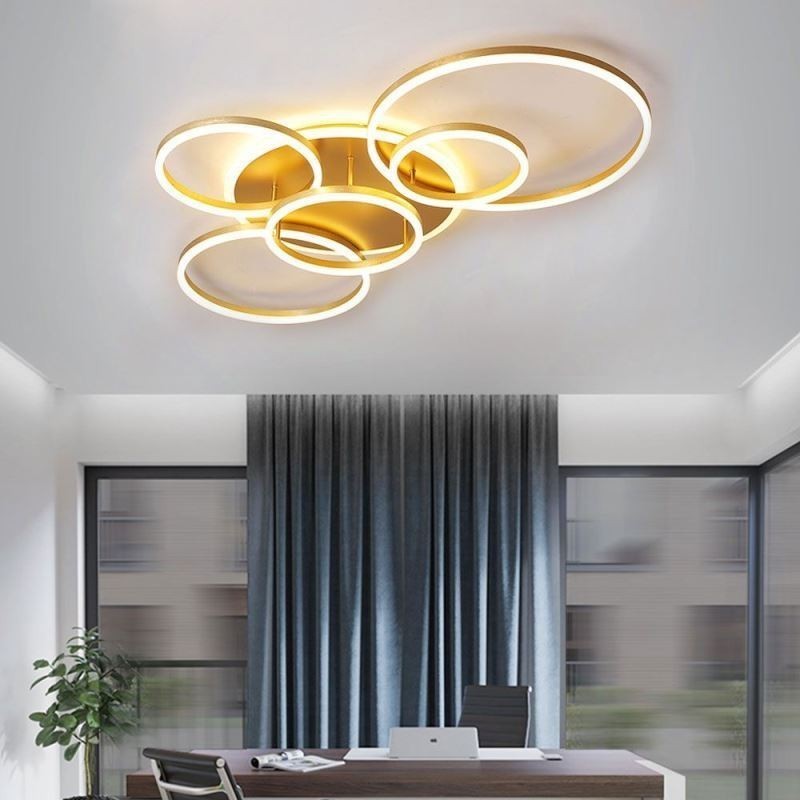 Halo Ring Flush Mount Modern Acrylic Ceiling Light