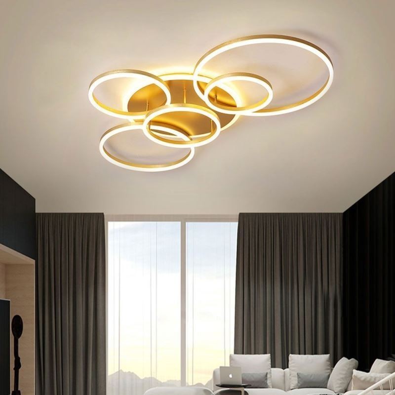 Halo Ring Flush Mount Modern Acrylic Ceiling Light
