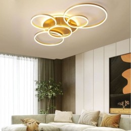 Halo Ring Flush Mount Modern Acrylic Ceiling Light