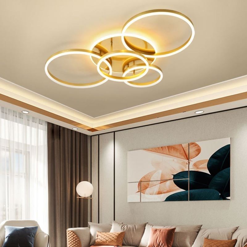 Halo Ring Flush Mount Modern Acrylic Ceiling Light