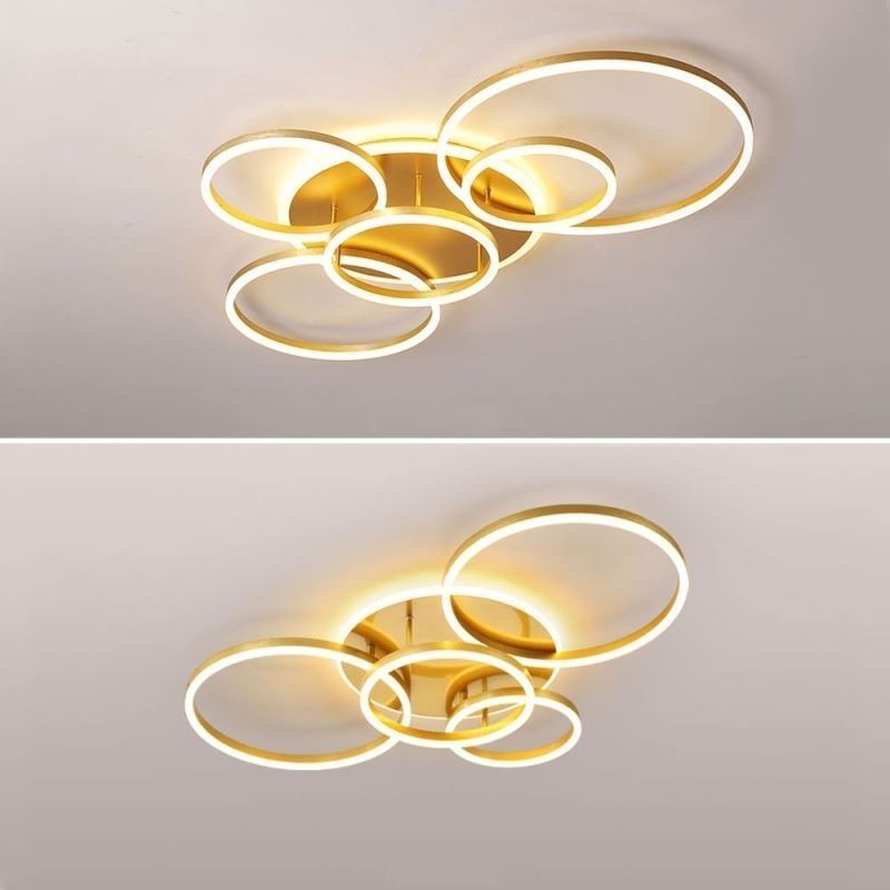 Halo Ring Flush Mount Modern Acrylic Ceiling Light