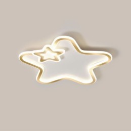 Creative Star Flush Mount Golden Star Ceiling Light
