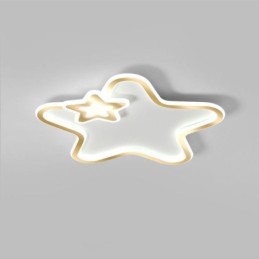 Creative Star Flush Mount Golden Star Ceiling Light