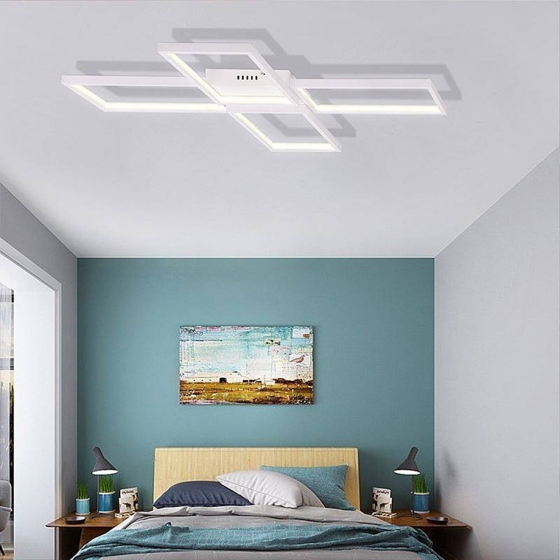 X Shaped Flush Mount Minimalist Acrylic Ceiling Light