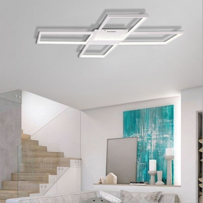 X Shaped Flush Mount Minimalist Acrylic Ceiling Light