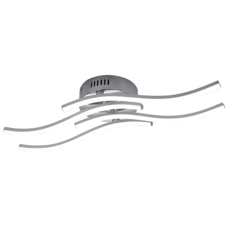 Modern Simple Flush Mount Acrylic Wave Shaped Ceiling Light