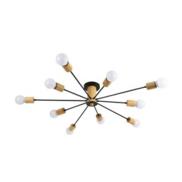 Modern Magic Beans Flush Mount Wood Branch Chandelier