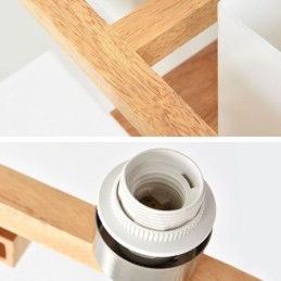 Nordic Flush Mount Ceiling Light Creative Warm Solid Wood Light