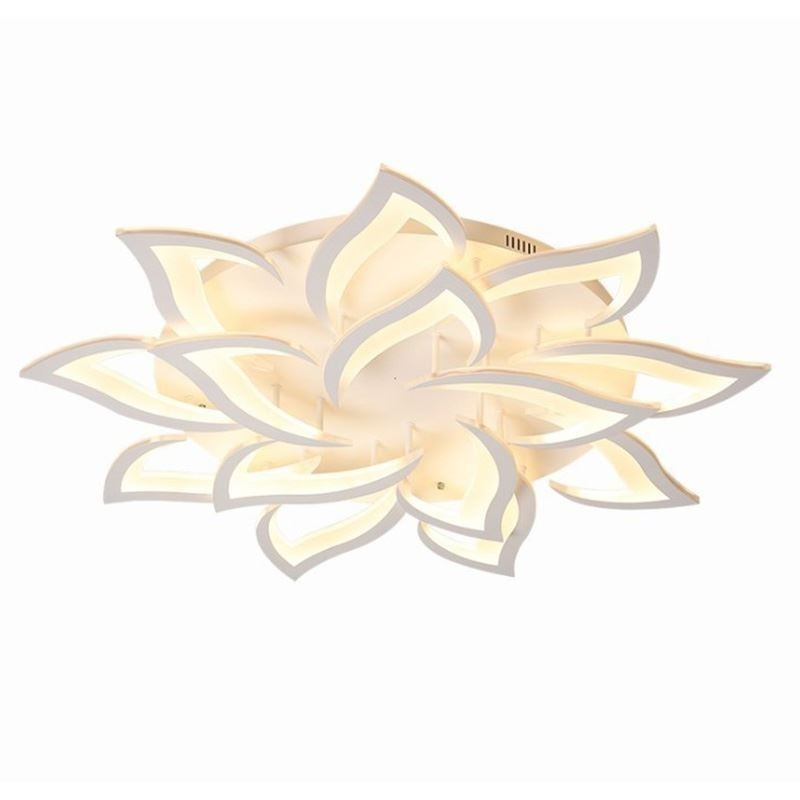 Modern Simple Flush Mount Acrylic Sunflower Shaped Ceiling Light