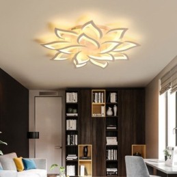 Modern Simple Flush Mount Acrylic Sunflower Shaped Ceiling Light