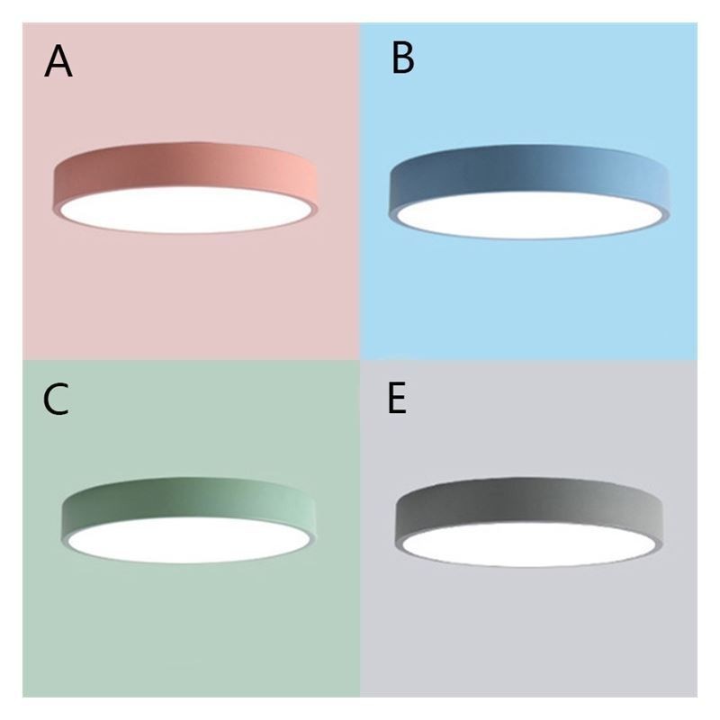 Contemporary Flush Mount Ultra Thin Ceiling Light Round Lamp Light