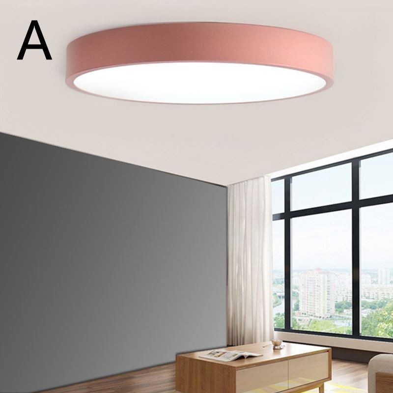 Contemporary Flush Mount Ultra Thin Ceiling Light Round Lamp Light