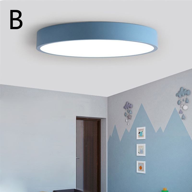 Contemporary Flush Mount Ultra Thin Ceiling Light Round Lamp Light