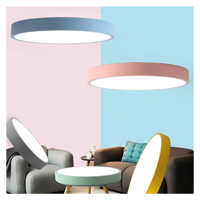 Contemporary Flush Mount Ultra Thin Ceiling Light Round Lamp Light