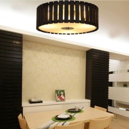 Large Bamboo Flush Mount Chinese Creative Ceiling Light Kid's Lighting