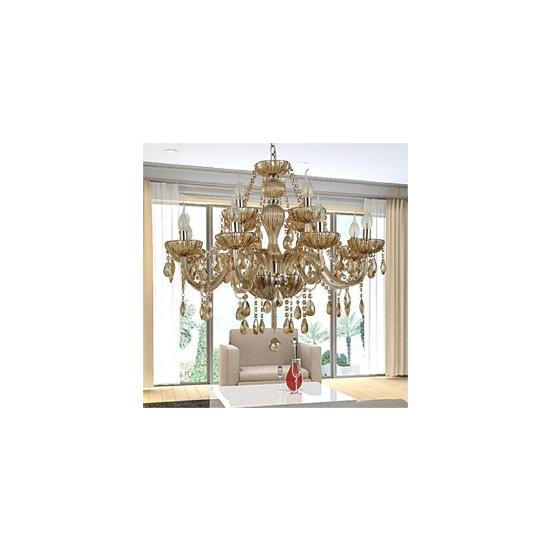 Modern Contemporary Crystal Glass Chandelier